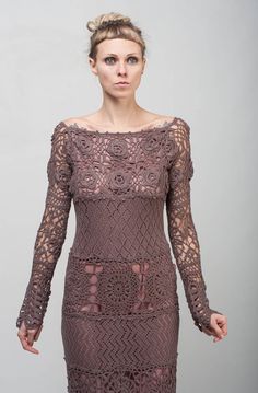 Formal Crochet dress mocha lace dress maxi long sleeve dress Elegant Crochet Dress With Delicate Lace, Chic Beige Crochet Lace Dress, Fitted Long Sleeve Crochet Lace Dress, Lace Dress Maxi, Maxi Long Sleeve Dress, Elegant Knee-length Lace Crochet Dress, Chic Long-sleeved Lace Crochet Dress, Mocha Dress, Crochet Net