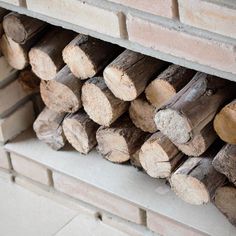 several logs stacked on top of each other