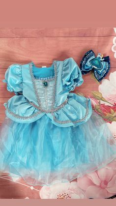 This is perfect die your princess trio and also a great Halloween outfit.  I had clients buy it for birthdays also Princess Costume, Halloween Outfit, Glass Slipper, Girls Clothing Sets, Clothing Sets, 1st Bday, Dress Set, Costume Dress, Girls Clothing