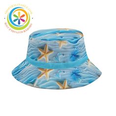 Under The Sea Bucket Hat S Funky Hats, Bucket Hats, Colorful Design, Hat Making, Under The Sea, Live Life, Some Fun, Polyester Material, The Sea