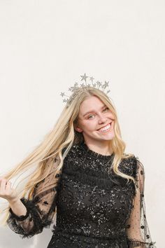 This silver headband is THE ultimate party accessory. This one size fits all adult heads is the epitome of New Years Eve! You NEED this one for your upcoming NYE party!!