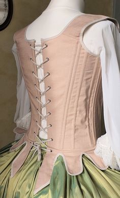 18th century beige linen corset with lace up front and back | Etsy 17th Century Corset, 1770s Stays, Plus Size 18th Century Stays, 18th Century Leather Stays, 18th Century Stays Front Lacing, 18th Century Stays, Steel Boned Corsets, Louis Xvi, Women's Costumes