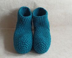 Crochet women's slippers / Size USA 8-9, Home shoes, socks Comfortable Slip-on Winter Booties, Comfortable Non-slip Round Toe Booties, Casual Non-slip Slip-on Booties, Comfy Round Toe Slippers For Home, Comfortable Winter Slippers For Home, Warm Comfy Slippers With Round Toe, Comfortable Blue Slippers With Round Toe, Comfortable Warm Indoor Slippers, Blue Round Toe Slippers