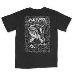 Epic Killer Whale Graphic Tee.  Shirts are heavyweight, pre-washed 100% cotton so you shouldn't need to worry about shrinkage. Whale Graphic, Whale Shirt, Bellingham Wa, Killer Whale, Killer Whales, Graphic Tee Shirts, Sticker Shop, Vintage Look, Vintage Looks