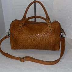 This Bag Is Large And Hold A Lot Tabacco Color Cognac Bag With Braided Double Handles, Light Brown Bags With Top Handle And Braided Handles, Light Brown Bags With Braided Handles And Top Handle, Light Brown Satchel Bags With Braided Handles, Light Brown Bag With Braided Top Handles, Light Brown Top Handle Bag With Braided Handles, Cognac Tote Bag With Braided Handles, Cognac Bags With Braided Handles For Daily Use, Daily Use Cognac Bag With Braided Handles