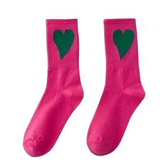 Make these socks a part of your aesthetic outfit 💚Free SizeMaterial: Cotton, Polyester Trendy Winter Socks, Trendy Stretch Pink Socks, Trendy Pink Stretch Socks, Trendy Green Fall Socks, Pink Casual Socks For Winter, Pink Casual Winter Socks, Casual Pink Winter Socks, Trendy Cotton Socks For Winter, Trendy Cotton Winter Socks