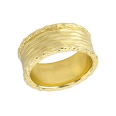 This classic, hammered wedding ring is a design that you will keep for many years to come. Step up and show your love and commitment to the world with this elegant stunning wedding band. Product Information: Metal Type: 10k or 14k Yellow GoldWeight: 10k - 10 g | 14k - 11 g Available In Yellow/Rose/White Gold(10K and 14K) SKU: TKC1798Y Made in USA Elegant Hammered Stackable Rings, Elegant Wide Band Ring With Decorative Band, Elegant Hammered Open Band Stackable Rings, Hammered Wide Band Ring For Promise, Hammered Thick Band Wide Ring For Promise, 14k Gold Hammered Thick Band Ring, 14k Yellow Gold Hammered Band, Hammered Yellow Gold Round Bands, Elegant Hammered Stackable Promise Rings