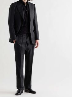 Black Shelton, Suit Jacket For Men, Class Outfits, Tom Ford Clothing, Jacket For Men, New Set, Mr Porter, Fashion Advice