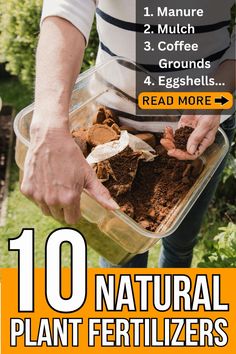 If you’re hoping to get away from inorganic chemical fertilizers and give your garden a boost, try these fertilizer alternatives. Natural Plant Fertilizer, Fertilizer For Plants, Hobby Farms, Growing Herbs, Natural Plant