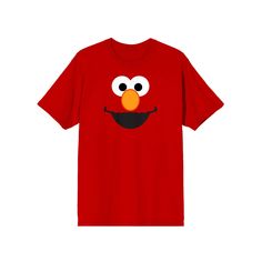 He'll love the look and feel of this Men's Sesame Street Elmo Face Graphic Tee. FEATURES Crewneck Short sleevesFABRIC & CARE Cotton Machine wash Imported Size: XL. Color: Red. Gender: male. Age Group: adult. Elmo Face, Sesame Street Elmo, Face Graphic, Sesame Street, This Man, Fabric Care, Graphic Tee, Age Group, Graphic Tees