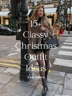 Dresses With Tights Fall, Christmas Event Outfit Casual, London Christmas Outfits Women, Holiday Outfit With Sneakers, Cute Holiday Party Outfits, Dinner Outfits 2024, Christmas Dress Code Ideas, Fun And Flirty Outfits, Christmas Outfits 2024 Women