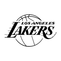 the los angeles lakers logo on a white background