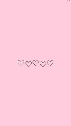 a pink background with hearts on it