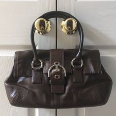 Excellent Condition. No Wear. No Scuffs Or Scratches. Perfect Condition. Clean On Inside. Coach Sling Bag, Coach Sling, Coach Satchel, Black Leather Satchel, Carryall Tote, Coach Tote, Bags Coach, Coach Crossbody, Kate Spade Purse