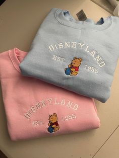 Matching Hoodies For Couples, Cute Disney Outfits, Matching Hoodies, Vintage Disneyland, Matching Couple Shirts, Embroidery Sweatshirt, Embroidered Crewneck, Couples Hoodies, Cute Sweatshirts