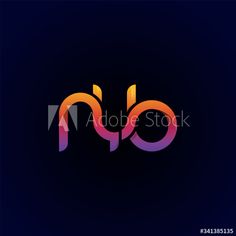 the letters n and o are colored in orange, pink, blue and purple on a dark background