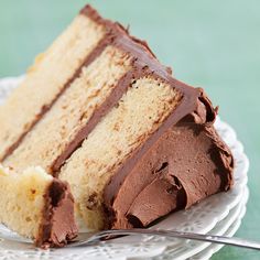 a slice of cake on a plate with a fork