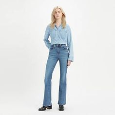 726 High Rise Flare Women's Jeans - Medium Wash | Levi's® US Classic Full-length Flare Jeans For Fall, Classic Full Length Flare Jeans For Fall, Classic Straight Leg Fall Flares, Classic Straight Leg Flares For Fall, Levi's Mid-rise Fitted Flare Jeans, Levi's High Rise Flare Jeans For Fall, Levi's Fitted Flare Casual Jeans, Levi's Fitted Denim Flare Jeans, Casual Fitted Levi's Flare Jeans