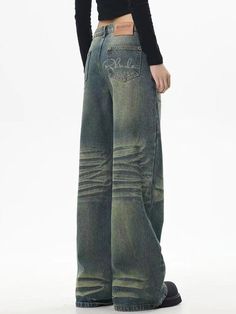 Style: Casual/Street/Y2K/Vintage/Preppy/Punk/Hip-Hop
 Material composition: cotton blend
 Fit: Boyfriend fit Baggy Boyfriend Jeans, Summer Outfit Accessories, Preppy Punk, Jeans Outfit Winter, Street Y2k, Hip Hop Jeans, Jeans Outfit Summer, Vintage Preppy, Winter Jeans