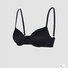 34b Black Savage Fenty Bra Classic Black Bra With Removable Pads, Classic Black Underwire Bra, Classic Black Seamless Bra, Classic Black Bra With Padded Cups, Black Full Coverage Classic Bra, Black Push-up Bra With Lined Body, Savage Fenty, Sleepwear Black, Savage X Fenty