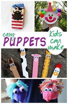 kids can make these puppets with their own hands