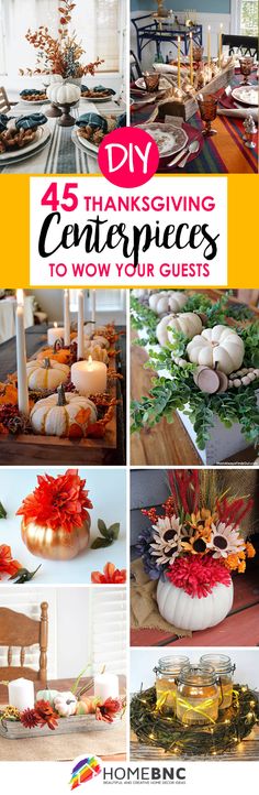 thanksgiving centerpieces to wow your guests