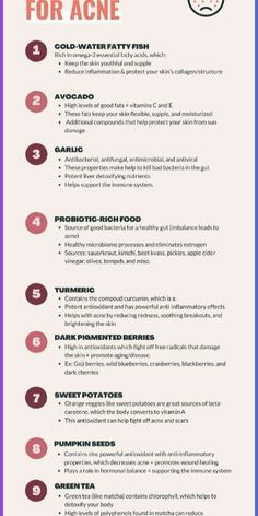While the “perfect” diet does not exist, I think you know by now that refined foods high in sugar and dairy are not the best foods for acne. However the “ideal” skin diet does include adequate hydration, a variety of colourful fruits and vegetables, high-quality proteins, and omega-rich foods. By nourishing your body with those foods, you’ll be consuming lots of skin-boosting antioxidants, amino acids, and good essential fats. #acne #breakouts #pimples #acnetips #clearskin #cysticacne #adultacne Food For Acne, Skin Diet, Natural Face Cleanser, Bad Acne, Healthy Microbiome, Perfect Diet, Cystic Acne, Loose Skin