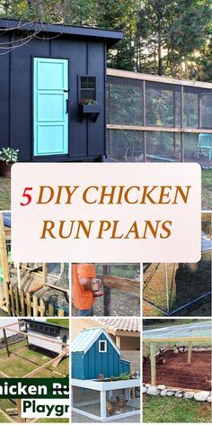 the chicken run plans are easy to build and can be used in any type of backyard