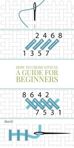 how to cross stitch a guide for beginner's quilters infographical