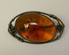 Antique Russian Baltic Amber Oval 925 Sterling Silver Brooch Pin Signed Large | eBay Silver Brooch Pin, Amber Resin, Sterling Silver Brooch, Silver Brooch, Baltic Amber, Bezel Setting, Brooch Pin, Amber, Im Not Perfect