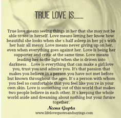 a woman's face with the words true love is written in front of her