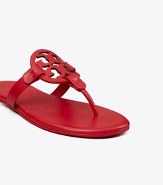 Miller Soft Sandal: Women's Designer Sandals | Tory Burch Luxury Sandals With Cushioned Footbed, Luxury Synthetic Sandals With Cushioned Footbed, Designer Flat Sandals With Cushioned Footbed, Modern Flat Sandals With Arch Support, Designer Flat Synthetic Sandals, Soft Sandals, Miller Sandal, Square Toe Sandals, Tory Burch Sandals