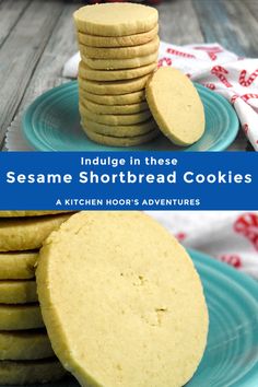 these sesame shortbread cookies are so good they're ready to be eaten