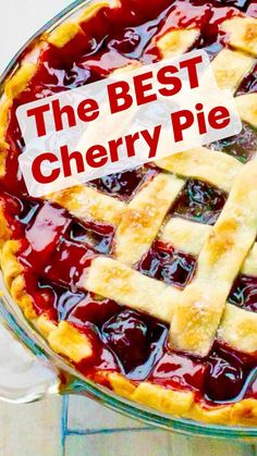 the best cherry pie recipe ever