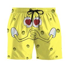 Gearhumans 3D Love SpongeBob SquarePants Custom Summer Beach Shorts Sw Casual Summer Swimwear With Character Print, Summer Casual Bottoms With Cartoon Print, Fun Bottoms With Built-in Shorts For Beach Season, Cartoon Print Swimwear For Summer Pool Time, Summer Cartoon Print Swimwear For Pool, Fun Vacation Shorts With Elastic Waistband, Fun Short Bottoms For Vacation, Fun Stretch Shorts For The Beach, Fun Stretch Shorts For Beach