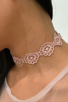 Here is a beautiful and cute pink lace choker necklace for sale online. This neck accessory is for ladies and feminine women. #necklace  #neck #chokernecklace #chokers  #fashionaddict #fashionidea #partywear #partyideas #club #lady #fashioninspiration #fashiondiaries #clubwear #nightclub #feminine #femininefashion #girly  #pink Spring Choker Jewelry, Elegant Pink Necklace For Summer, Pink Choker Necklace For Party, Feminine Adjustable Choker For Party, Adjustable Feminine Choker For Parties, Pink Choker Jewelry For Spring, Spring Choker As Gift, Summer Pink Choker As Gift, Pink Choker Jewelry For Summer