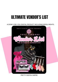 the ultimate vendor's list is here