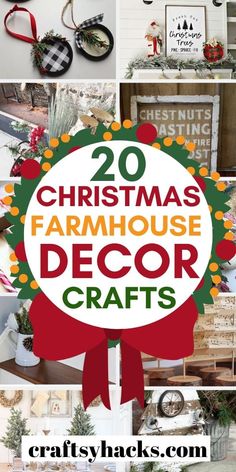 20 christmas farmhouse decor crafts that are easy to make