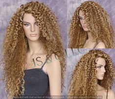 "~We mainly sale our wigs to cancer and alopecia patients. Therefore, we do not accept any returns on wigs. Please choose wisely and ask all questions before making your purchase/purchases. All sales on wigs are final. Thank you in advance for your consideration.~ WIG SPECIFICS TYPE: Classic Cap MATERIAL: Human Hair Blend Wig LENGTH: Approx. 25 \" when fiber is stretched CAP SIZE: Average ~Fits 21.5\"-22.5\" in head circumference CAP ADJUSTABLE: Yes SPECIAL FEATURES: Lots of Layers, Lots of Body Wig Side Part, Blend Wig, Side Part, Blonde Wig, Bad Hair Day, Bad Hair, Blow Dry, Hollywood Glamour, Hair Day