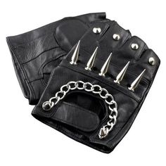 Mens Rivet Spike Punk Rocker Driving Motorcycle Biker Leather Fingerle ❤ liked on Polyvore featuring men's fashion Driving Motorcycle, Leather Mittens, Leather Fingerless Gloves, Rock Style Men, Leather Motorcycle Gloves, Men's Gloves, Mens Fashion Edgy, Punk Rocker, Motorcycle Gloves