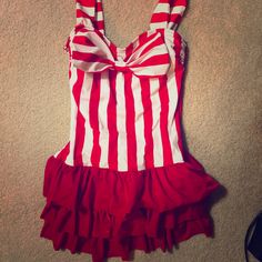 Brand New: Bathing Suit (Dress) Red Cotton Mini Dress For Party, Red Dresses For Summer Costume Party, Bathing Suit Dress, Suit Dress, Bathing Suit, Womens Swim, Bathing Suits, Colorful Dresses, Womens Sizes