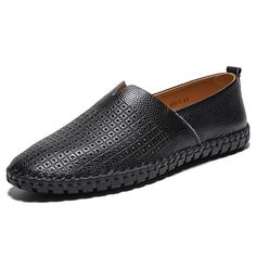 Category:Loafers  Slip-Ons; Upper Materials:Cowhide; Season:Summer,Spring; Gender:Men's; Activity:Walking; Toe Shape:Round Toe; Style:Casual,Classic; Outsole Materials:Rubber; Occasion:Outdoor,Daily; Closure Type:Loafer; Function:Breathable; Pattern:Solid Colored; Listing Date:05/16/2023; 2024 Trends:Handmade Shoes,Plus Size,Comfort Shoes; Foot Length:; Foot Width:; SizeChart1_ID:2:184042; Size chart date source:Provided by Supplier. Mens Slip Ons, Shoes Walking, Loafers Online, Daily Walk, Men's Loafers, 2024 Trends, Classic Casual, Comfort Shoes, Spring 2024