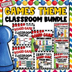 games theme classroom bundle for the board game