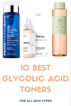 Best Toner For Acne, Oily Skin Routine, Glycolic Acid Toner, Uneven Skin Texture, Basic Skin Care Routine, Skin Care Clinic, How To Exfoliate Skin