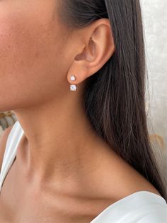 Elevate your style with our stunning Zirconia Jacket Earrings. Crafted from high-quality Sterling Silver 925, these earrings feature dazzling zirconia stones that sparkle beautifully. Available in luxurious Yellow Gold Plating or trendy Rose Gold Plating, they are perfect for adding a touch of elegance to any outfit. Whether you're dressing up for a special occasion or looking for a chic accessory for everyday wear, these earrings make a sophisticated choice. Ideal as a gift for someone special Jacket Earrings, Front Back Earrings, Ear Jacket Earring, Earring Jackets, Ear Jacket, Cubic Zirconia Earrings, Earrings Dainty, Zirconia Earrings, Chic Accessories