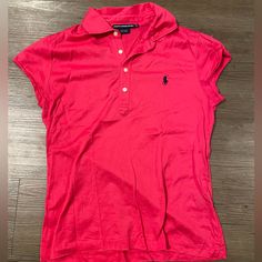 This Is A Brand New (No Tags) Cap-Sleeve Pink Polo Shirt By Ralph Lauren Sport, Kids Size Large. Amazing Color And Great Price. Smoke-Free Home. Ralph Lauren Cotton Tops For Spring, Casual Fitted Polo Shirt By Ralph Lauren, Ralph Lauren Polo Collar Tops For Spring, Ralph Lauren Polo Collar Top For Summer, Casual Fitted Ralph Lauren Polo Shirt, Ralph Lauren Summer Polo Collar Tops, Casual Ralph Lauren Polo Shirt For Summer, Ralph Lauren Collared Tops, Ralph Lauren Pink Top For Spring