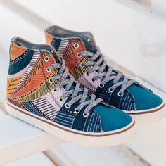 Earthy hues and pops of turquoise come together to create a pattern symbolizing the natural beauty of the  Mediterranean islands.  Cushion removable insole  100% Rubber outsole High quality cotton laces 100% Vegan Mediterranean Islands, Mom Shoes, Earthy Hues, Print Sneakers, Vegan Shoes, The Mediterranean, Come Together, A Pattern, Cotton Lace