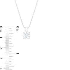 Enhance your everyday look with a timeless style when you wear this bold certified round lab-created diamond solitaire pendant in white gold. Fashioned in 14K white gold The 1-1/2 ct. certified round lab-created diamond boasts a color rank of F and clarity of Vs2. Includes certification card This pendant suspends from a split bail along an 18.0-inch rope chain that secures with a spring-ring clasp. White Diamond Cut Solitaire Necklace, White Solitaire Necklace With Round Stone, Solitaire Diamond Necklace With Round Cut, White Gold Round Solitaire Diamond Necklace, White Gold Solitaire Diamond Necklace, White Solitaire Diamond Necklace With Round Cut, Classic White Round Solitaire Necklace, Round Diamond Cut Solitaire Necklace In Fine Jewelry Style, Fine Jewelry Silver Solitaire Necklace With Prong Setting