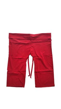 UNISEX FREE SIZE  Genuine Thai Cotton Fisherman Pants - FREE 1ST CLASS SHIPPING - Quality Loose Baggy Loung Pants... One size fits all! Red Loosely Fitted Cotton Harem Pants, Traditional Stretch Bottoms For Summer, Red Stretch Cotton Harem Pants, Red Full-length Yoga Pants For Loungewear, Red Full Length Yoga Pants For Loungewear, Cotton Full-length Yoga Pants, Full-length Cotton Yoga Pants, Red Cotton Full-length Harem Pants, Red Full-length Cotton Harem Pants