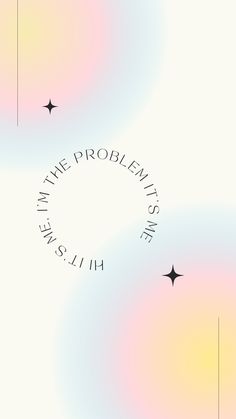 an abstract background with the words on the problems side and stars in the bottom right corner